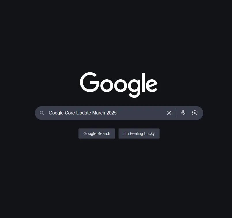 Google Core Update March 2025